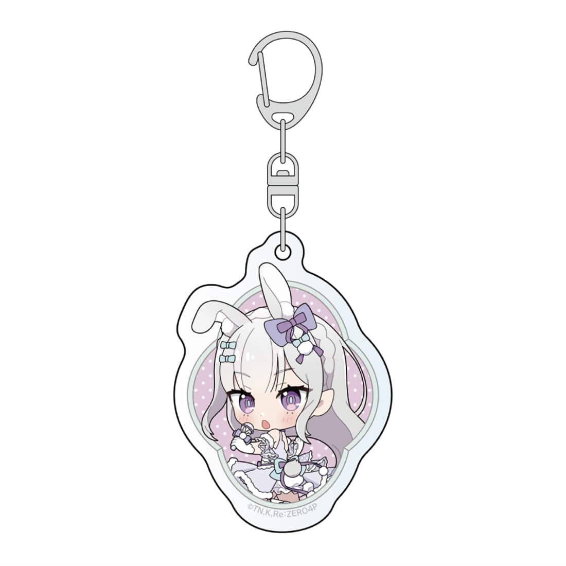 Re:ゼロから始める異世界生活 アクリルキーホルダー エミリア/けもみみアイドル