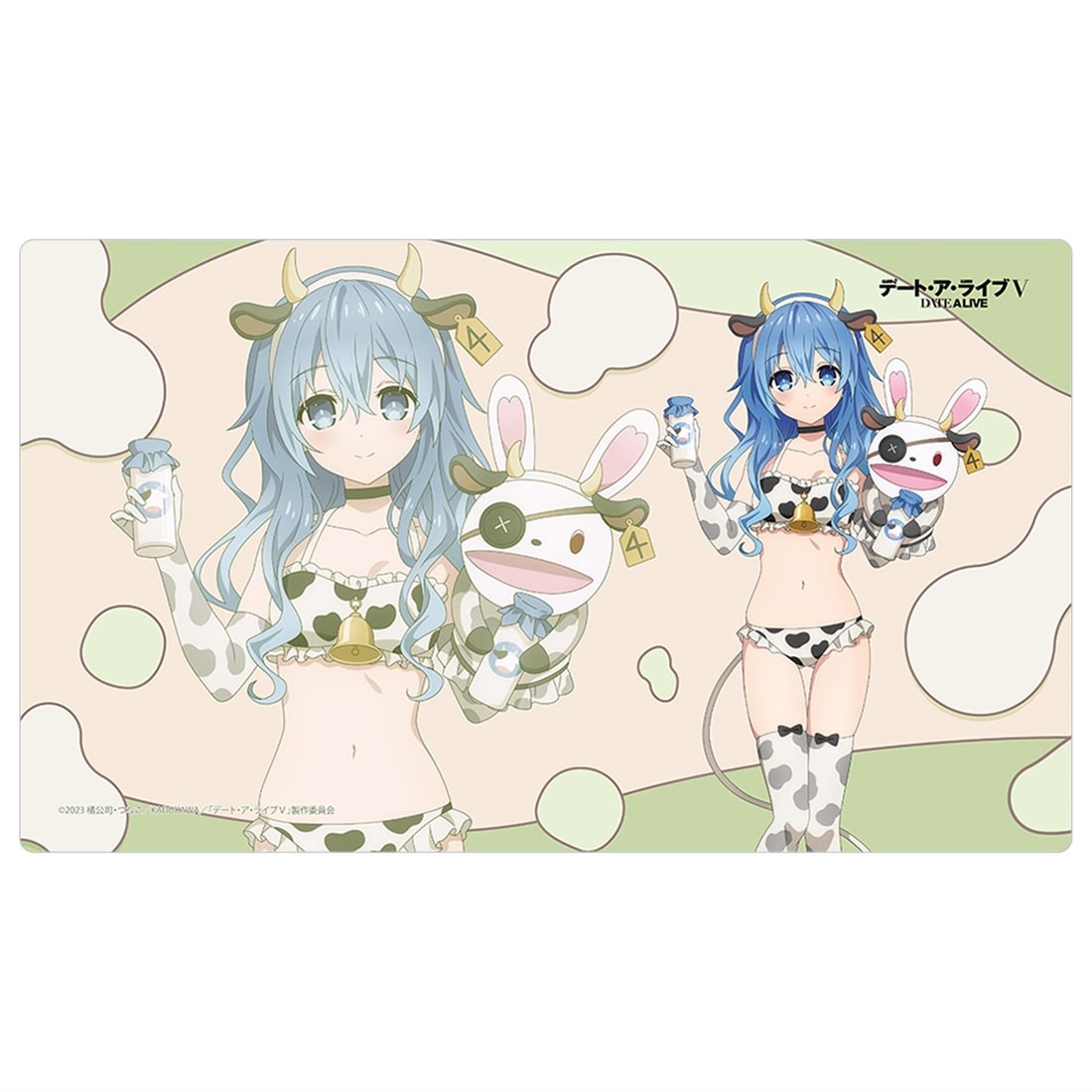 デート・ア・ライブⅤ 描き下ろしラバーマット 四糸乃/牛柄水着