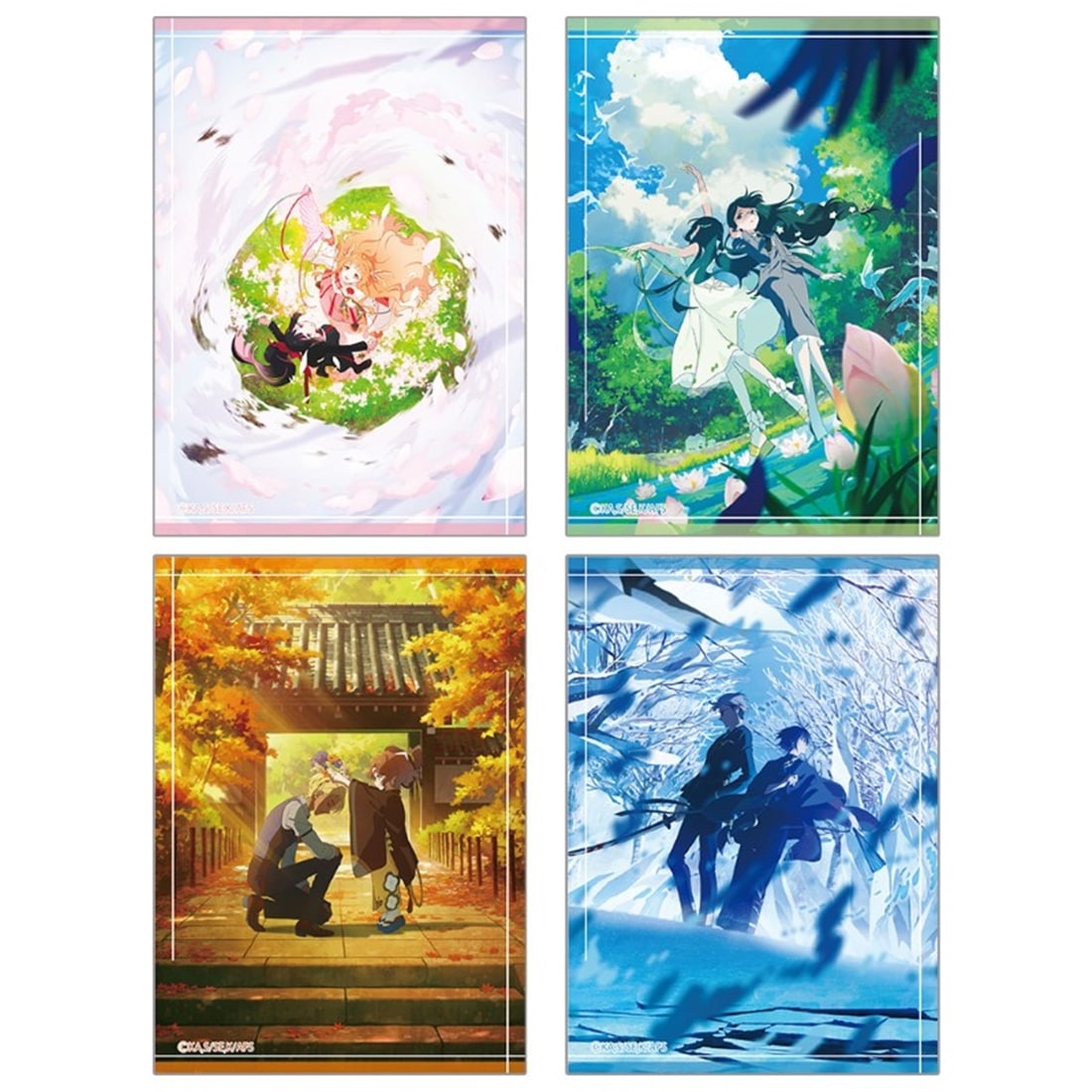 春夏秋冬代行者 和紙風ポストカード4枚セット