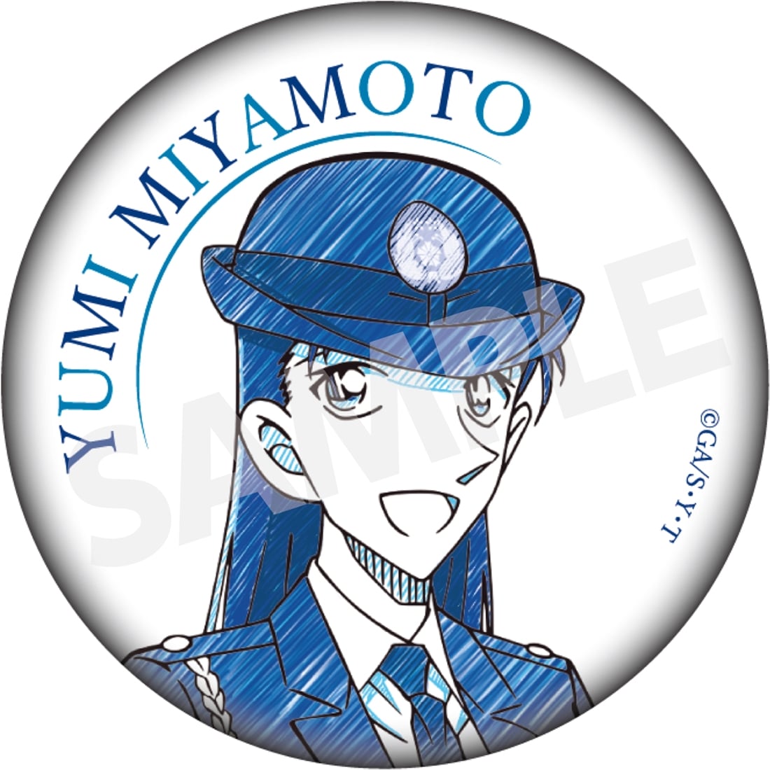 名探偵コナン ペンシルアート 缶バッジコレクションVol.8 宮本由美