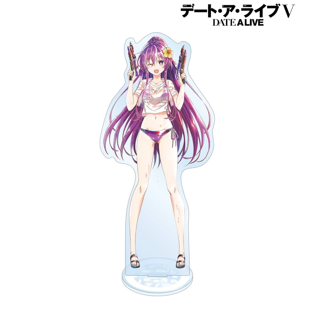 デート・ア・ライブV 描き下ろし 夜刀神十香 デート・ア・バカンスver. Ani-Art aqua label BIGアクリルスタンド
