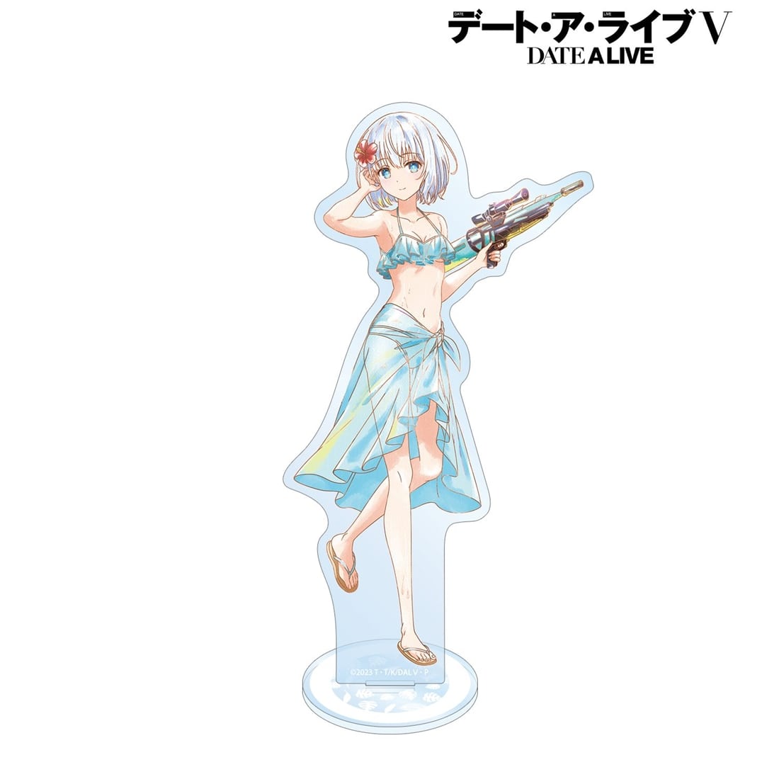 デート・ア・ライブV 描き下ろし 鳶一折紙 デート・ア・バカンスver. Ani-Art aqua label BIGアクリルスタンド