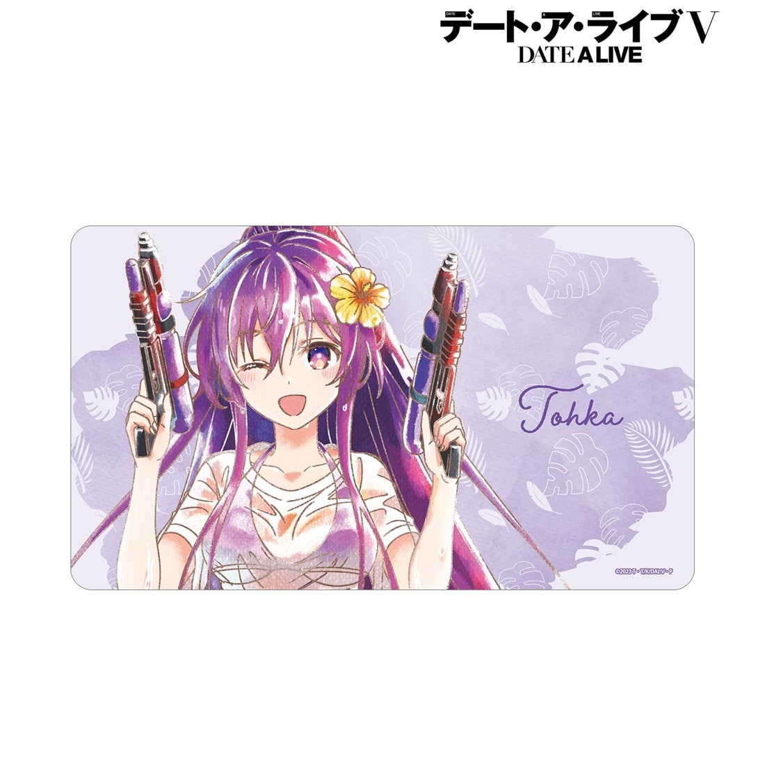 デート・ア・ライブV 描き下ろし 夜刀神十香 デート・ア・バカンスver. Ani-Art aqua label マルチデスクマット