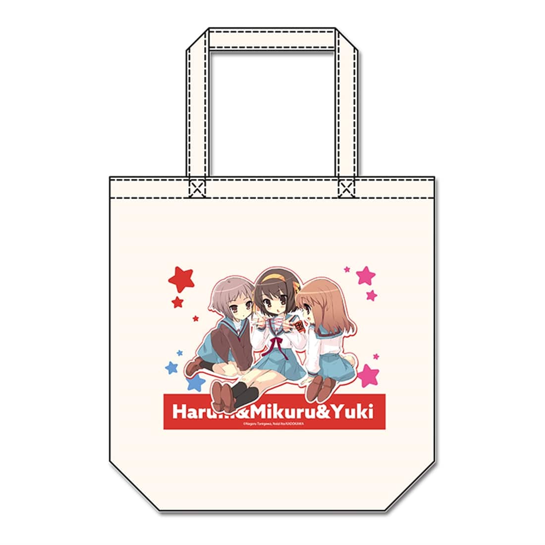 涼宮ハルヒシリーズ キャンバストートバッグ ハルヒ＆みくる＆有希