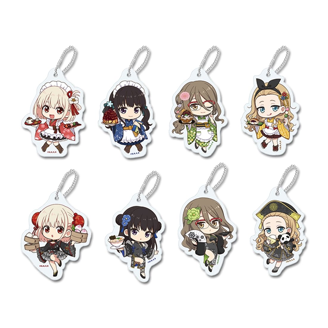 リコリス・リコイル ぷちちょこトレーディングアクリルキーホルダー 和メイドver.＆チャイナver. 【1BOX】