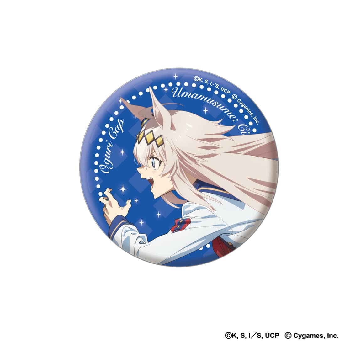 ウマ娘 シンデレラグレイ 75mmオーロラ缶バッジ オグリキャップ