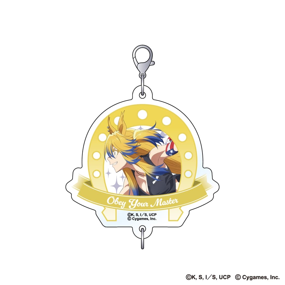 ウマ娘 シンデレラグレイ 繋がるホログラムアクリルキーホルダー オベイユアマスター