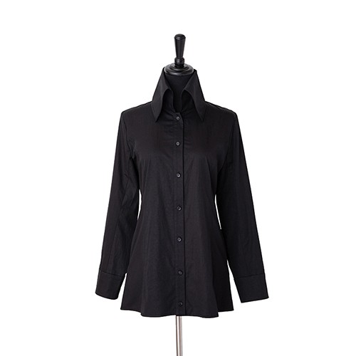 ナポレオンカラーシャツ_ジャケット_Blackレディース レディース