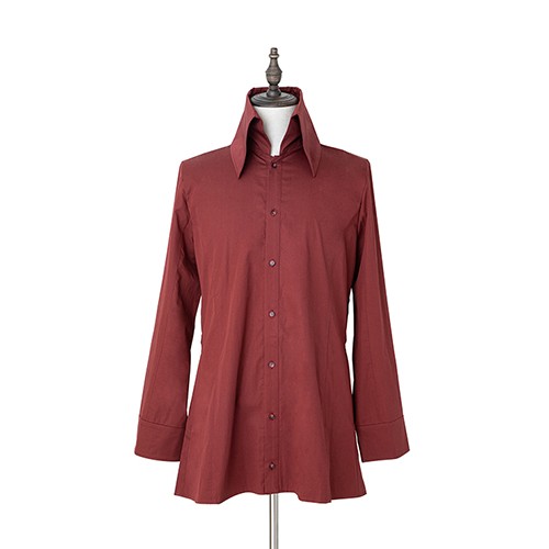 ナポレオンカラーシャツ_ジャケット_Redメンズ メンズ