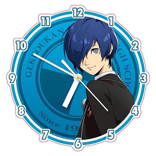 ペルソナ 25周年/P3M主人公 アクリル時計 P3M主人公