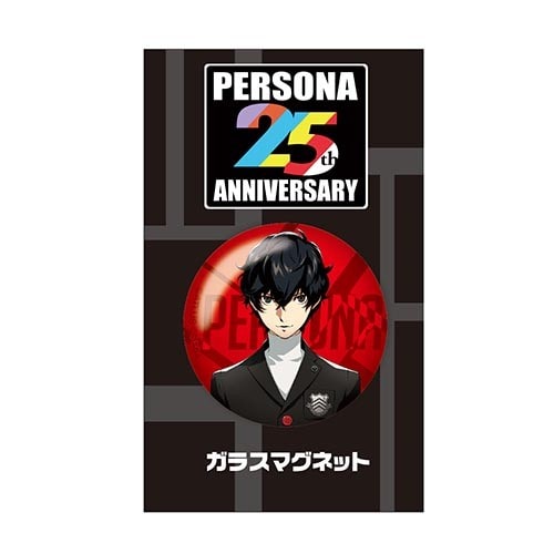 ペルソナ 25周年/P5主人公 ガラスマグネット P5主人公