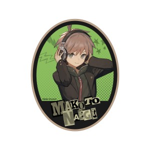 ダンガンロンパシリーズ lackさんイラスト 苗木 誠 ヘッドフォンver. ダイカットステッカー 苗木 誠