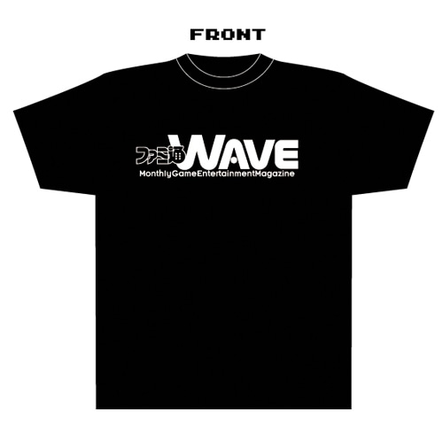 ファミ通WAVE Tシャツ:logoブラック/Mサイズ ブラック/Mサイズ