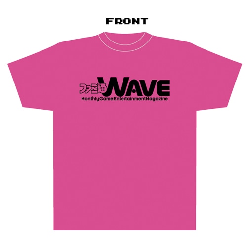 ファミ通WAVE Tシャツ:logoピンク/Lサイズ ピンク/Lサイズ