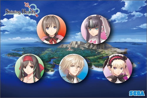 「シャイニング・ハーツ」缶バッジ(ネリスセット) ネリスセット