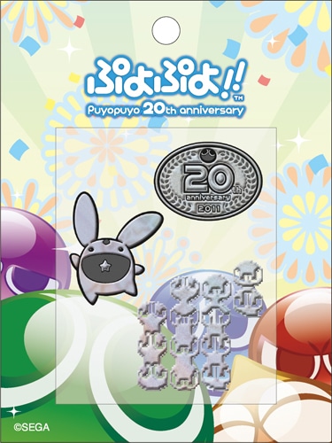 「ぷよぷよ20周年記念」蒔絵シール(ホロ版)【ぷよぷよフェスタ2012物販商品】
