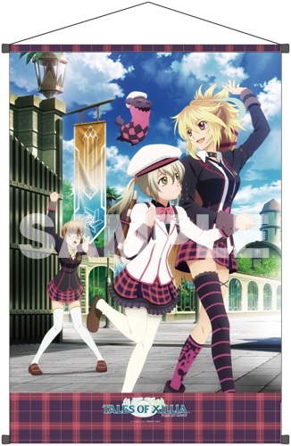 テイルズ オブ エクシリア B2タペストリー 学園衣装B(ミラ、レイア、エリーゼ、ティポ) 学園衣装B（ミラ、レイア、エリーゼ、ティポ）