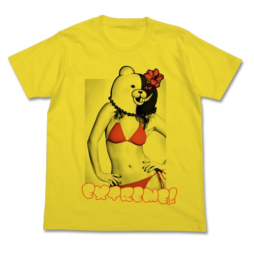 スーパーダンガンロンパ2 モノクマエクストリームTシャツYELLOW Lサイズ YELLOW Lサイズ