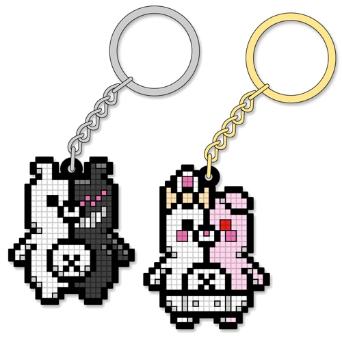 スーパーダンガンロンパ2 ピクセルラバーキーホルダーモノクマ モノクマ