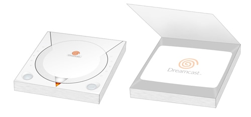 1/4サイズ ドリームキャスト メモ帳【セガストア2012年末大感謝祭】