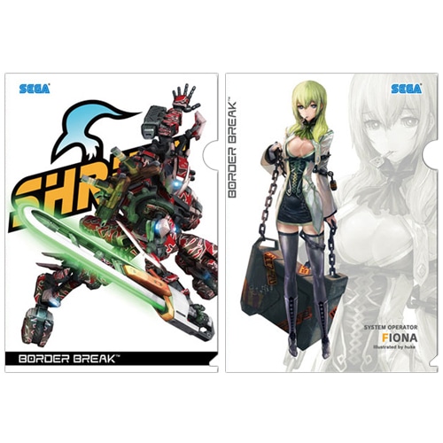 「ボーダーブレイク」フィオナ&BRクリアファイル2枚セット【セガストア2012年末大感謝祭】