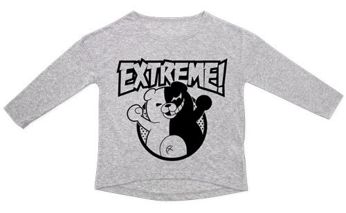 ダンガンロンパ The Animation モノクマEXTREMEドロップショルダーHEATHER GRAY-GIRL's FREE HEATHER GRAY-GIRL's FREE