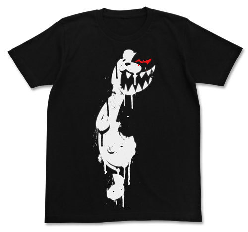 ダンガンロンパ The Animation モノクマステンシルTシャツBLACK-XS BLACK-XS