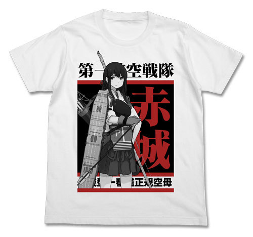 艦隊これくしょん～艦これ～ 赤城TシャツWHITE-L 艦隊これくしょん L