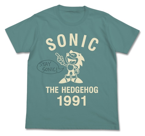 ソニック・ザ・ヘッジホッグ ソニック1991TシャツSAGE BLUE-S SAGE BLUE-S
