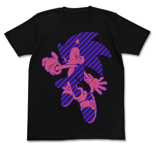 ソニック・ザ・ヘッジホッグ ソニックボーダーグラフィックTシャツBLACK-S BLACK-S