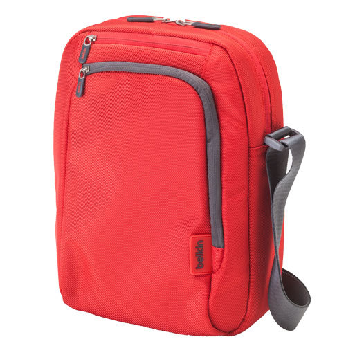 belkin タブレット対応メッセンジャーバッグレッド レッド