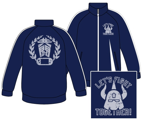 共闘学園 共闘学園ジャージ NAVY×WHITELサイズ Lサイズ