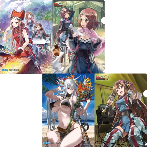 「戦場のヴァルキュリアDUEL」クリアファイル2枚組み(レンブラント三姉妹セット)【セガストア2013年末大感謝祭】