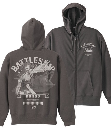 艦隊これくしょん～艦これ～金剛パーカーCHARCOAL-XL CHARCOAL-XL