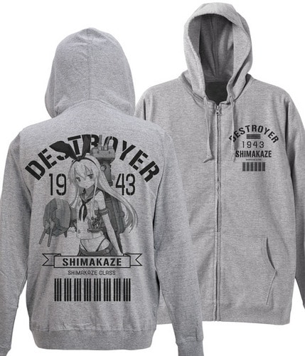 艦隊これくしょん～艦これ～島風天竺パーカーHEATHER GRAY-L HEATHER GRAY-L