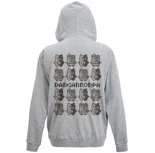 ダンガンロンパ1・2 モノクマ&モノミ天竺パーカーMIX GRAY-L MIX GRAY-L