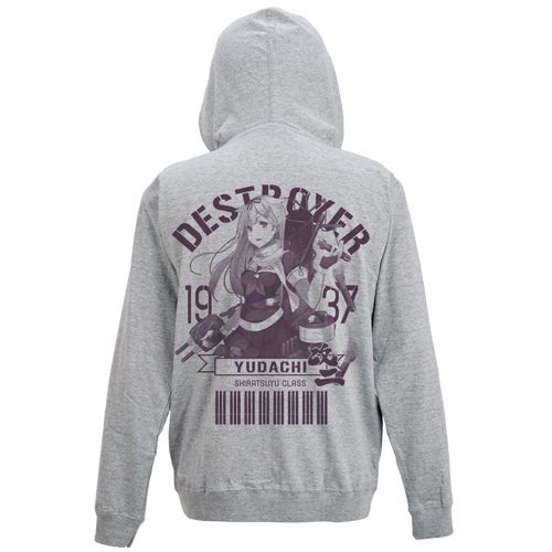 艦隊これくしょん～艦これ～夕立改二天竺パーカーMIX GRAY-M MIX GRAY-M