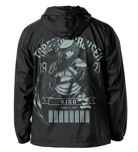 艦隊これくしょん～艦これ～木曾改二フーデッドウィンドブレーカーBLACK×RED-M BLACK×RED-M