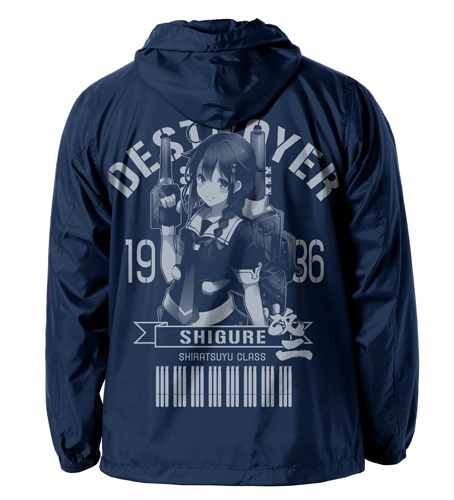 艦隊これくしょん～艦これ～時雨改二フーデッドウィンドブレーカーNAVY×YELLOW-L NAVY×YELLOW-L