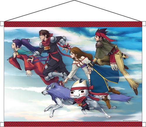 コラボイラストタペストリー【アークザラッドといっしょ】「プレイステーション(R)といっしょ」