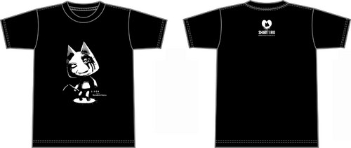 コラボイラストTシャツ 【SIRENといっしょ】(鎌シビトロver.) 黒【再販】「プレイステーション(R)といっしょ」　XLサイズ 黒・XL