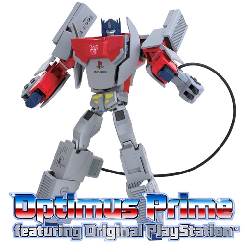 Optimus Prime featuring Original PlayStation(TM)Tシャツサイズ：M 【トランスフォーマー】（特典付き） Mサイズ