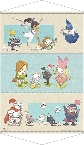 コラボイラストタペストリー 【ポポロクロイス物語といっしょ】「プレイステーション(R)といっしょ」