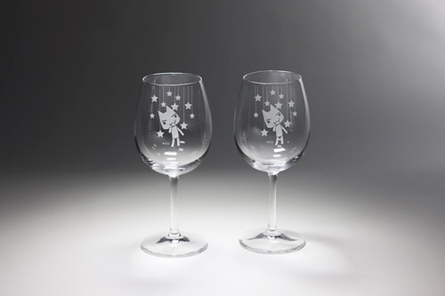 どこでもいっしょ ペアワイングラス