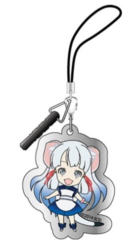 『俺の屍を越えてゆけ2』イヤホンジャック付きアクリルストラップ(ダイカット)冬毛コーちん 冬毛コーちん