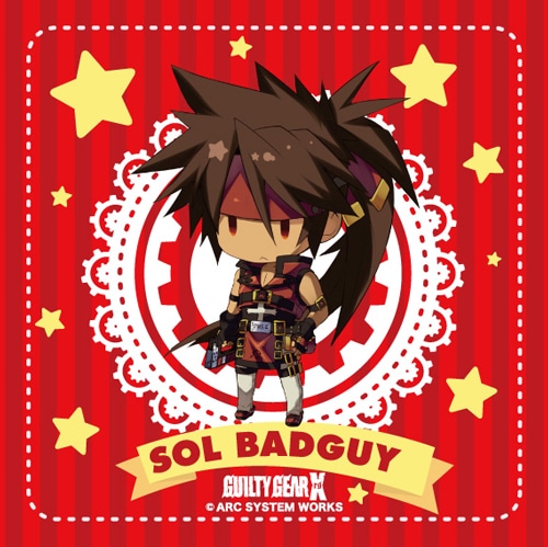 ギルティギア イグザード サイン デフォルメマイクロファイバータオル01　ソル＝バッドガイ 01　ソル＝バッドガイ