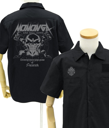モモンガ/アインズ ワッペンベースワークシャツBLACK XL BLACK XL