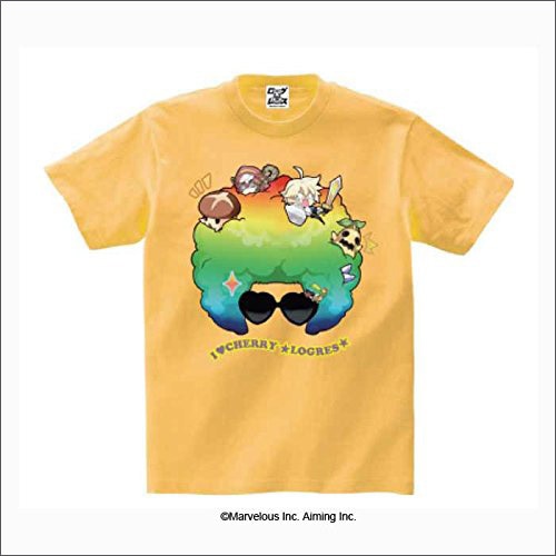 剣と魔法のログレス Tシャツ レインボーアフロ イエローLサイズ Lサイズ