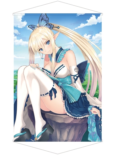 シャイニング・ヒロインズ　B1サイズタペストリー「清流と戯れる蒼き妖精」※2025年11月中旬出荷分