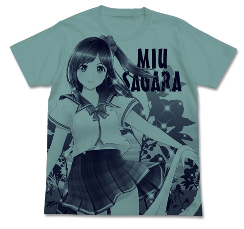 レコラヴ 相良美宇オールプリントＴシャツSAGE BLUE-M SAGE BLUE-M